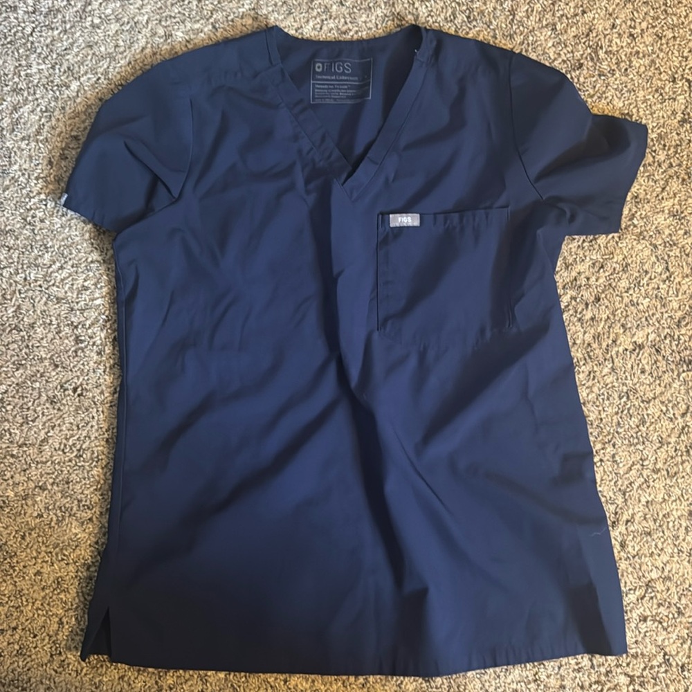 Navy scrub top